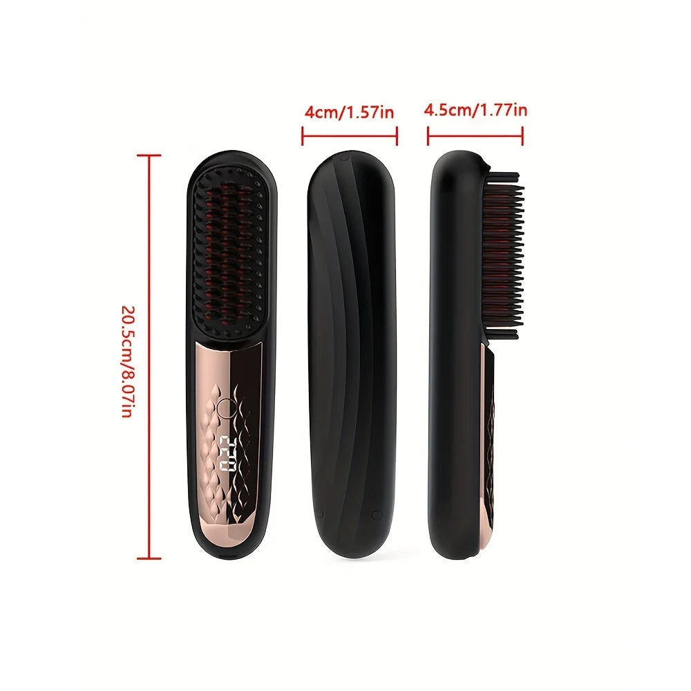 GlowStyler LED Straightening Comb – Cordless & USB Powered