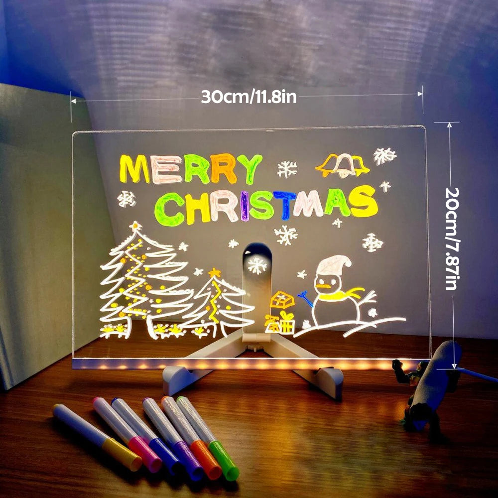 light-up writing board for kids – diy fun gift