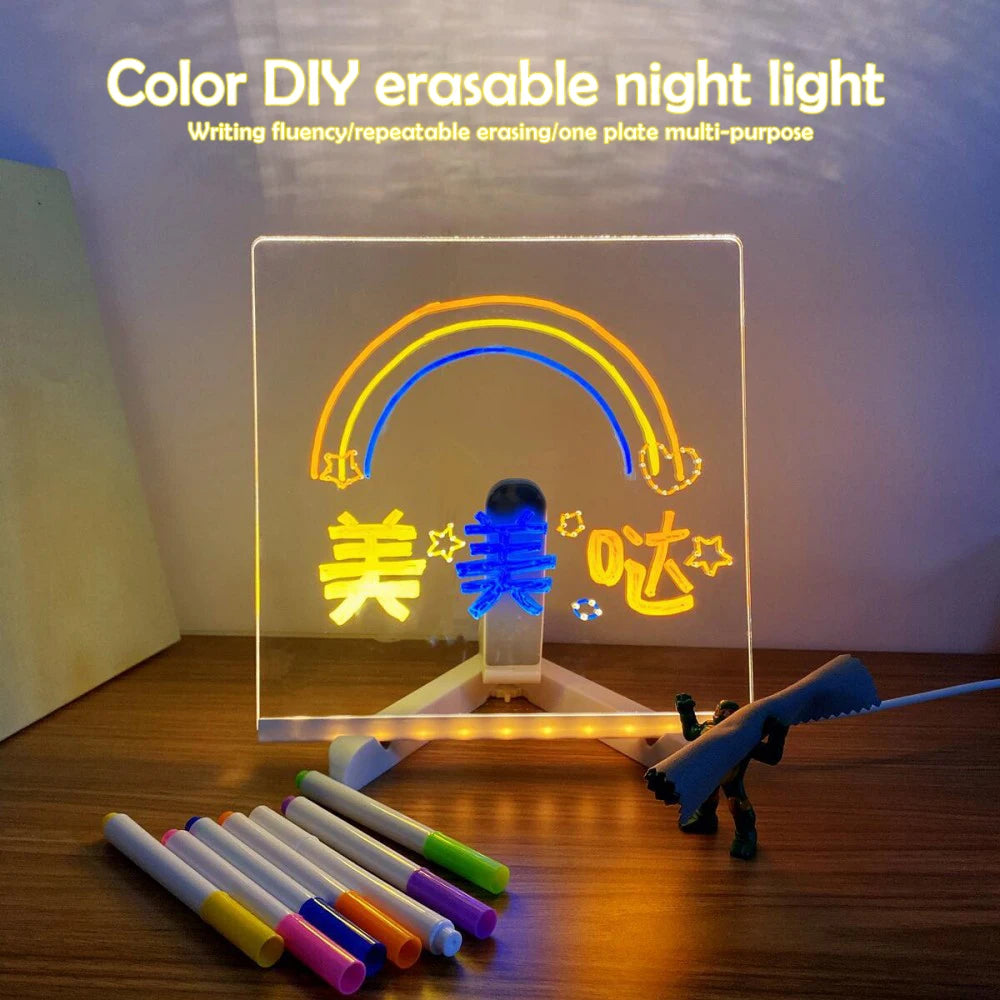 light-up writing board for kids – diy fun gift